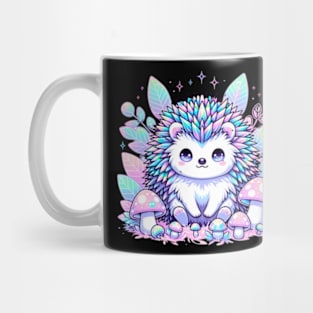 Hedgehog Cute Kawaii Cottagecore Pastel Aesthetic Mug